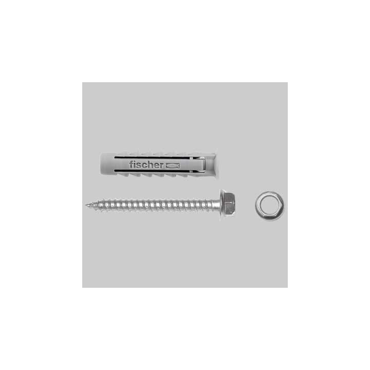 TASSELLO IN NYLON CON VITE LEGNO TESTA FLANGIATA - Sx 14 BM