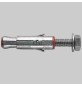 ANCORANTE IN ACCIAIO CON VITE T.E. CL. 8.8 - SLM 10 Vite TE Ø16 P.80 L.60 Sp.20
