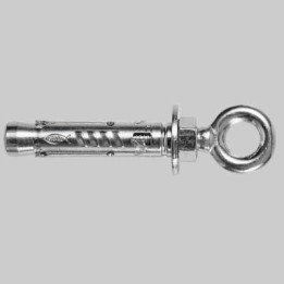 ANCORANTE IN ACCIAIO CON OCCHIOLO CL. 8.8 - TAM 12.O c/occhiolo Ø18 P.100 L.85 Sp.16