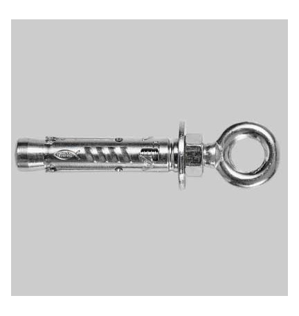 ANCORANTE IN ACCIAIO CON OCCHIOLO CL. 8.8 - TAM 12.O c/occhiolo Ø18 P.100 L.85 Sp.16