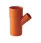 DERIVAZIONE 45° RIDOTTE IN PVC ARANCIO Diam. 100 x 40