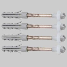 FISSAGGIO IN OTTONE PER VASI E BIDET - Vite M6x80 - Tassello 10x60