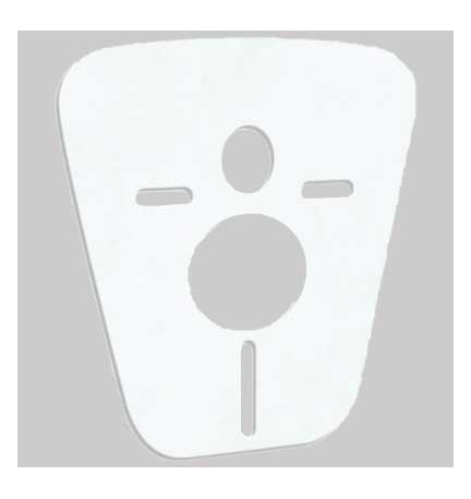 GUARNIZIONE ACUSTICA E ANTIURTO PER WC/BIDET SOSPESO - Spess. 3 mm