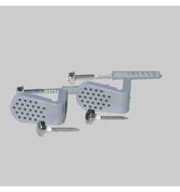 FISSAGGIO LATERALE IN ABS PER WC E BIDET - Vite 7x60 - Tassello 10x50
