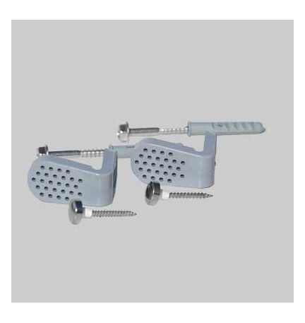 FISSAGGIO LATERALE IN ABS PER WC E BIDET - Vite 7x60 - Tassello 10x50