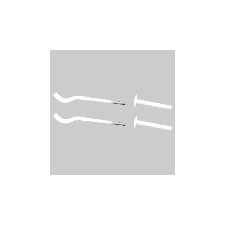 MENSOLA PIATTA A PERCUSSIONE TELESCOPICA PER RADIATORI IN ALLUMINIO - 7x170 - Tassello 10x80