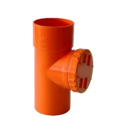 ISPEZIONE LINEARE PVC ARANCIO Diam. 100