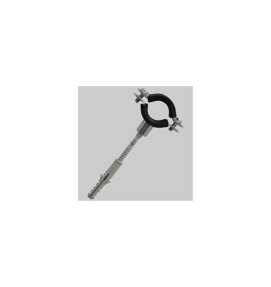 COLLARE FERMA TUBO COMPLETO CON GOMMA - 1"1/2 Ø 44-49 Tassello M8