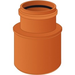 AUMENTO PIATTO 63/75 PVC ARANCIO Diam. 63F/75M