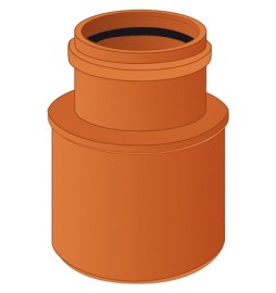 AUMENTO PIATTO 63/75 PVC ARANCIO Diam. 63F/75M