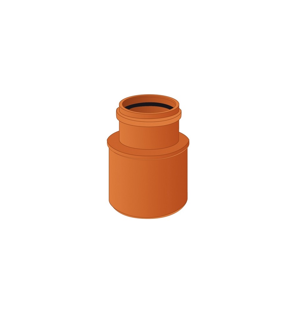 AUMENTO PIATTO 63/75 PVC ARANCIO Diam. 63F/75M
