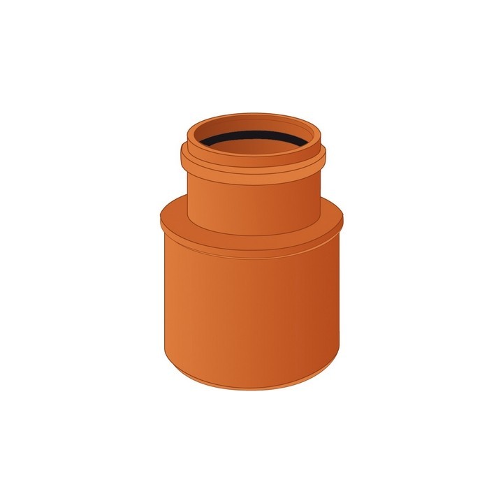 AUMENTO PIATTO 63/75 PVC ARANCIO Diam. 63F/75M