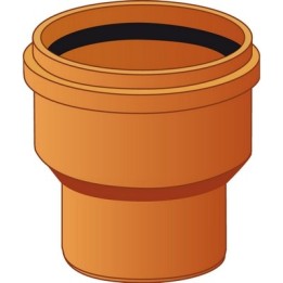 RIDUZIONE CONICA CONCENTRICA PVC ARANCIO Diam. 125/100