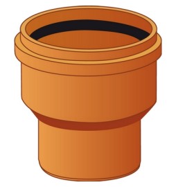 RIDUZIONE CONICA CONCENTRICA PVC ARANCIO Diam. 125/110