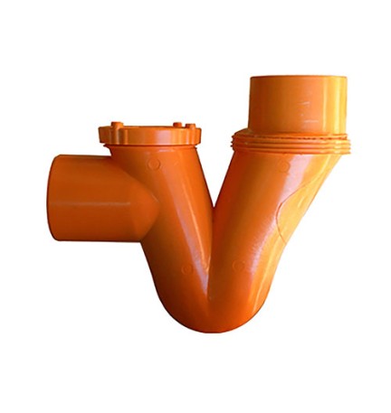 SIFONE ORIZZONTALE VERTICALE 1 TAPPO SALDATO Diam. 125