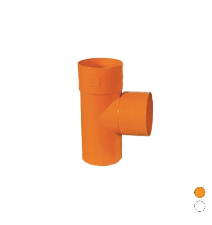 DERIVAZIONE 87° IN PVC ARANCIO Diam. 63