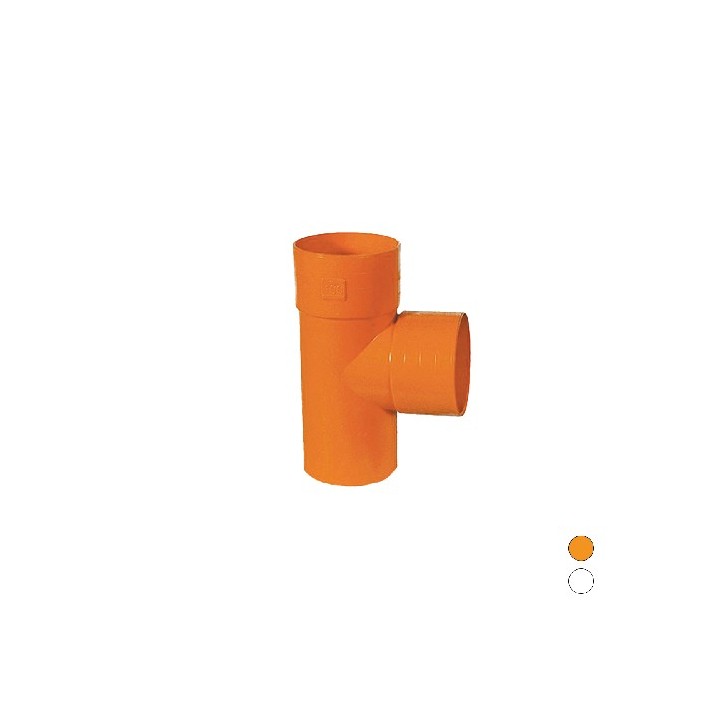 DERIVAZIONE 87° IN PVC ARANCIO Diam. 160