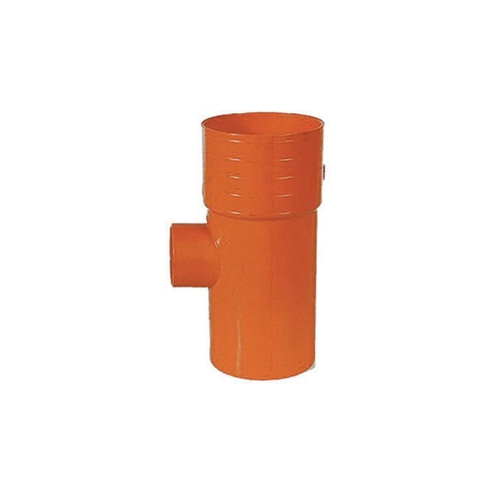 DERIVAZIONE 87° RIDOTTE IN PVC ARANCIO Diam. 100 x 63