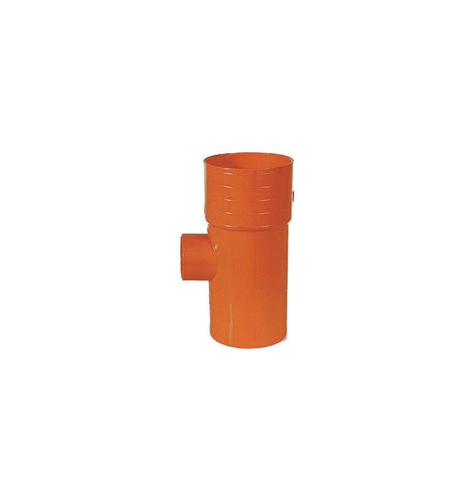 DERIVAZIONE 87° RIDOTTE IN PVC ARANCIO Diam. 125 x 50