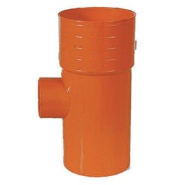 DERIVAZIONE 87° RIDOTTE IN PVC ARANCIO Diam. 125 x 100