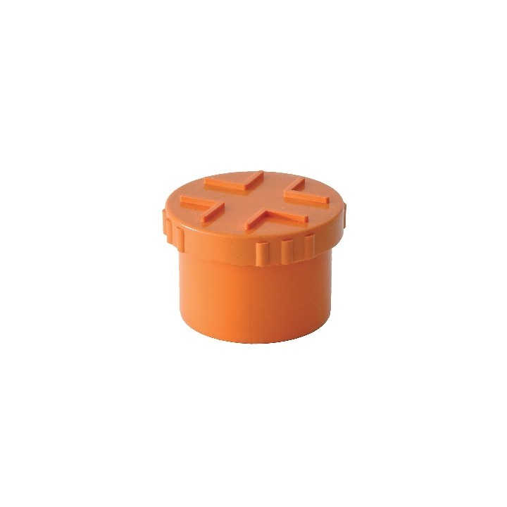 TAPPI A VITE IN PVC ARANCIO Diam. 140