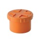 TAPPI A VITE IN PVC ARANCIO Diam. 140