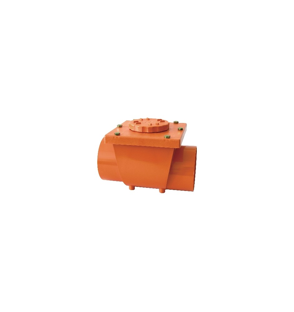 VALVOLA ANTIRIFLUSSO IN PVC ARANCIO MF Diam. 100