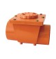 VALVOLA ANTIRIFLUSSO IN PVC ARANCIO MF Diam. 200 Innesto