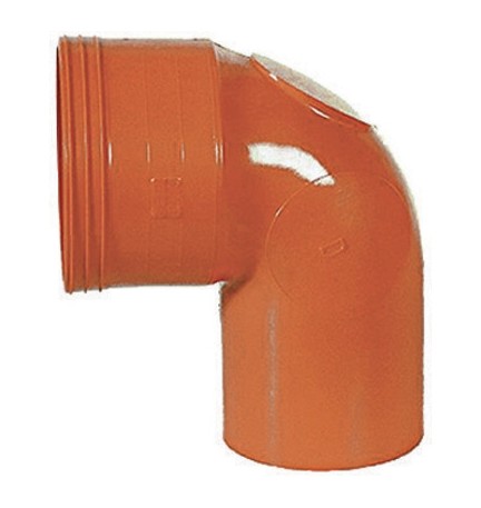CURVA WC IN PVC ARANCIO Diam. 100