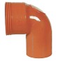 CURVA WC IN PVC ARANCIO Diam. 100