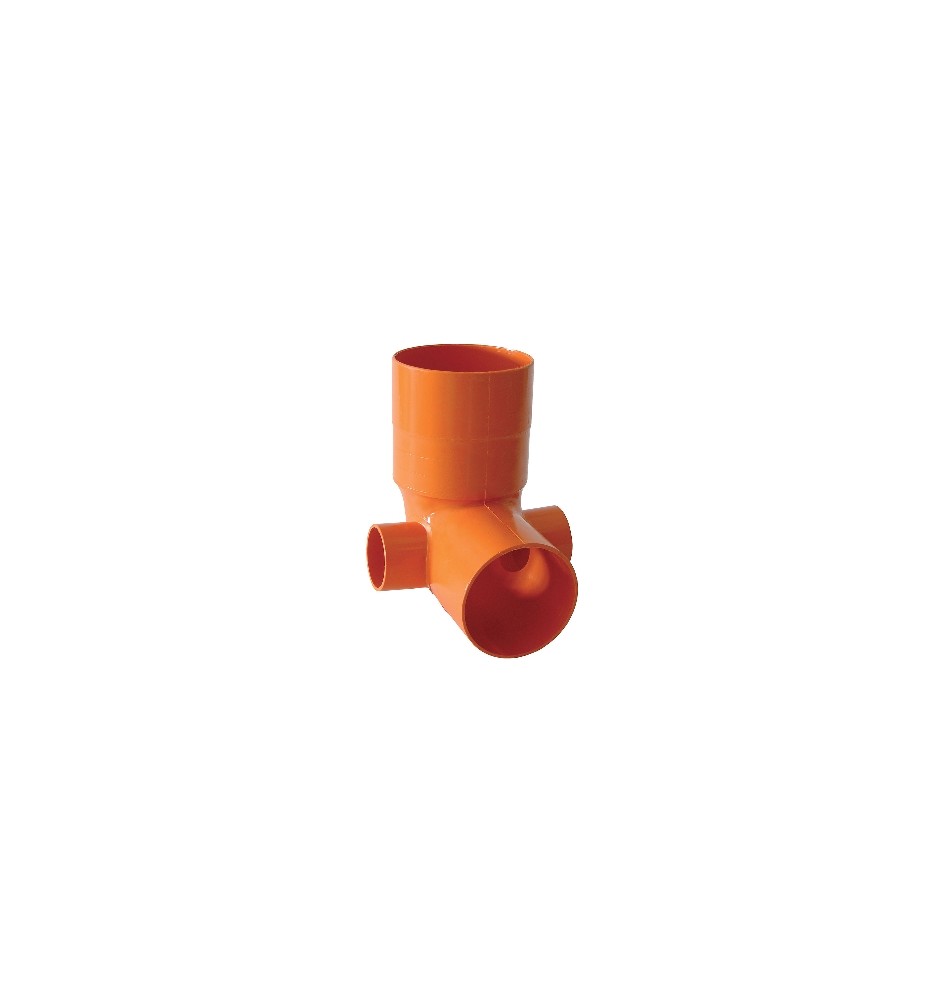 CURVA WC TIPO ALTA PVC ARANCIO semplice - senza innesti