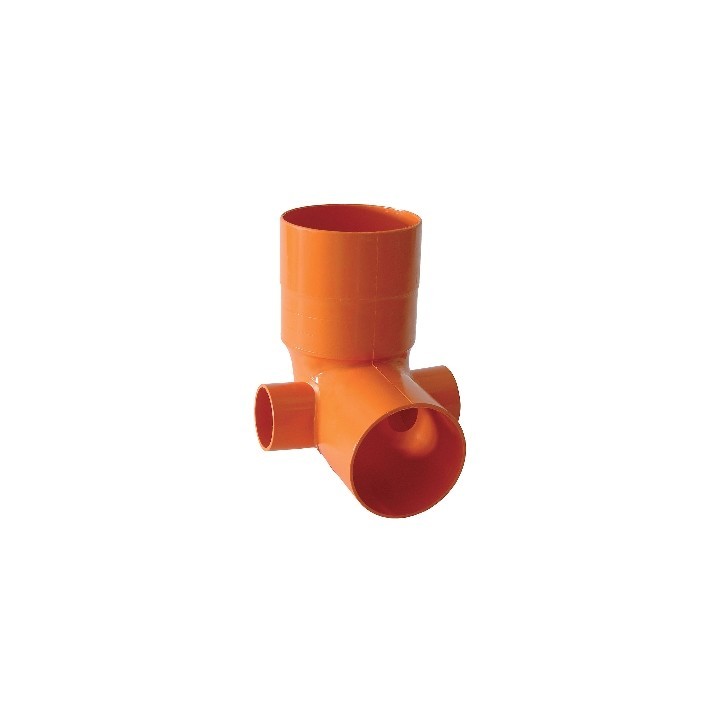 CURVA WC TIPO ALTA PVC ARANCIO semplice - senza innesti