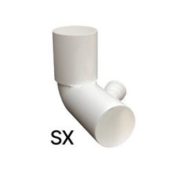 CURVA WC ALTA D. 110 IN PP CON 1 ATTACCO Attacco sx D. 40