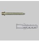 VITI E TASSELLI PER COLLARI LEGGERI - Vite 6x40 - Tassello 8x40