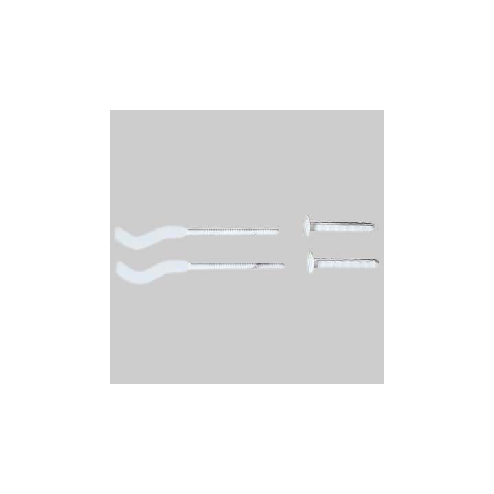 MENSOLA PER RADIATORI IN ALLUMINIO SEZIONE PIATTA 3 MM - Mensola Ø 8,8x170 - Tassello Ø 12x83