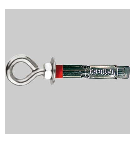 TASSELLO PESANTE CON OCCHIOLO - M10 x 70 mm Ø 12