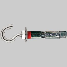 TASSELLO PESANTE CON GANCIO - M8 x 60 mm Ø 10