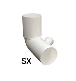 CURVA WC ALTA D. 110 IN PP CON 1 ATTACCO Attacco sx D. 50