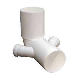 CURVA WC ALTA D. 110 IN PP CON 2 ATTACCHI attacchi D. 40