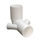 CURVA WC ALTA D. 110 IN PP CON 2 ATTACCHI attacchi D. 40