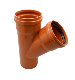 DERIVAZIONE 45° RAL 8023 Diam. 100/45°