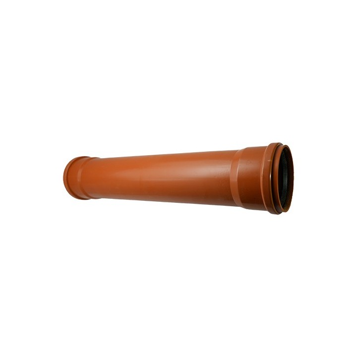 TUBO 2 BICCHIERI RAL 8023 Diam. 100 lungh. 1000