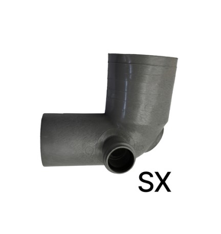 CURVA WC D. 100 1 ATTACCO Diam. 40 Destro