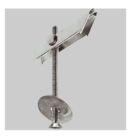 ANCORA A SOFFITTO ACCIAIO CON VITE DOPPIA 'BK-DD' - M6