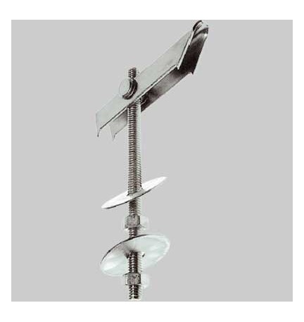 ANCORA A SOFFITTTO ACCIAIO CON VITE DOPPIA 'BK-DD' - M6