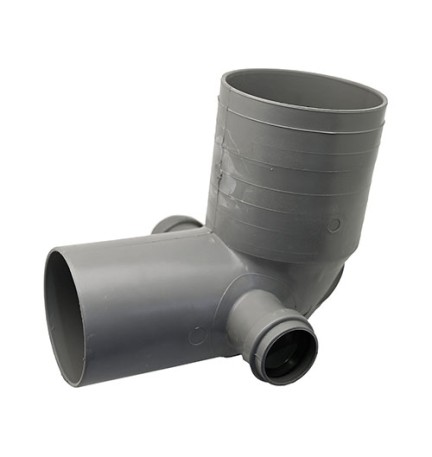 CURVA WC D. 100 2 ATTACCHI Diam. 40 Destro/Sinistro