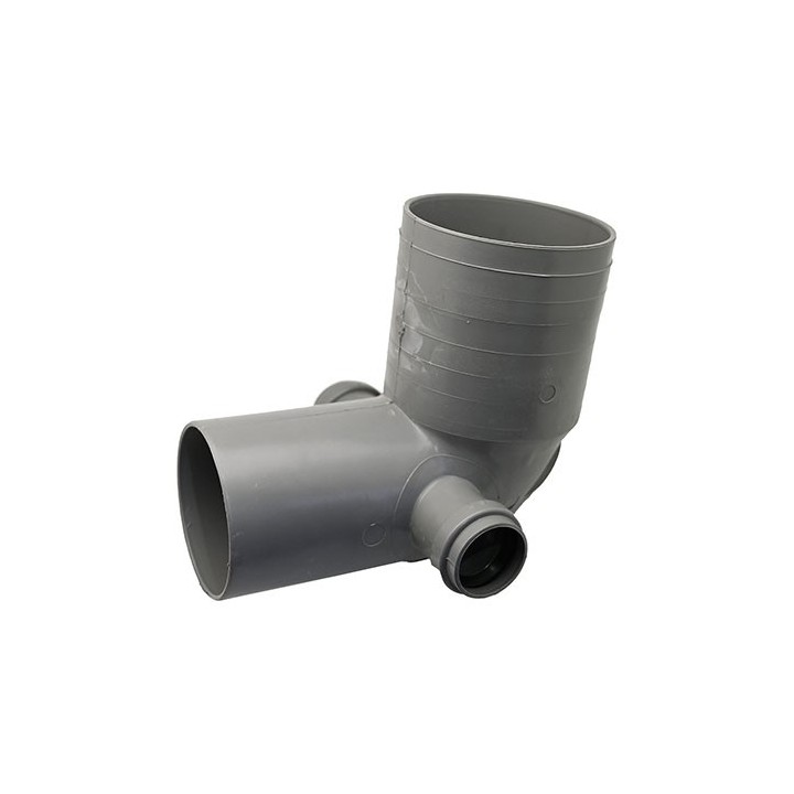 CURVA WC D. 100 2 ATTACCHI Diam. 40 Destro/Sinistro