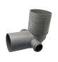 CURVA WC D. 100 2 ATTACCHI Diam. 40 Destro/Sinistro