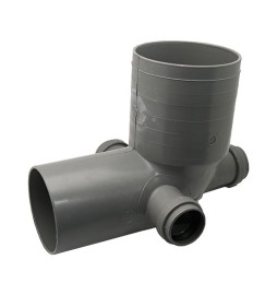 CURVA WC D.100 3 ATTACCHI Diam. 40 Destro/Sinistro/Poste