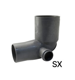 CURVA WC RID. 100/90 1 ATTACCO Diam. 40 Sinistro